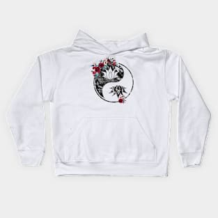 Lotus in Yin Yangs Kids Hoodie